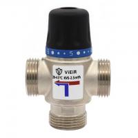 Термостатический смесительный клапан 1" ВР 20-40°C Vieir
